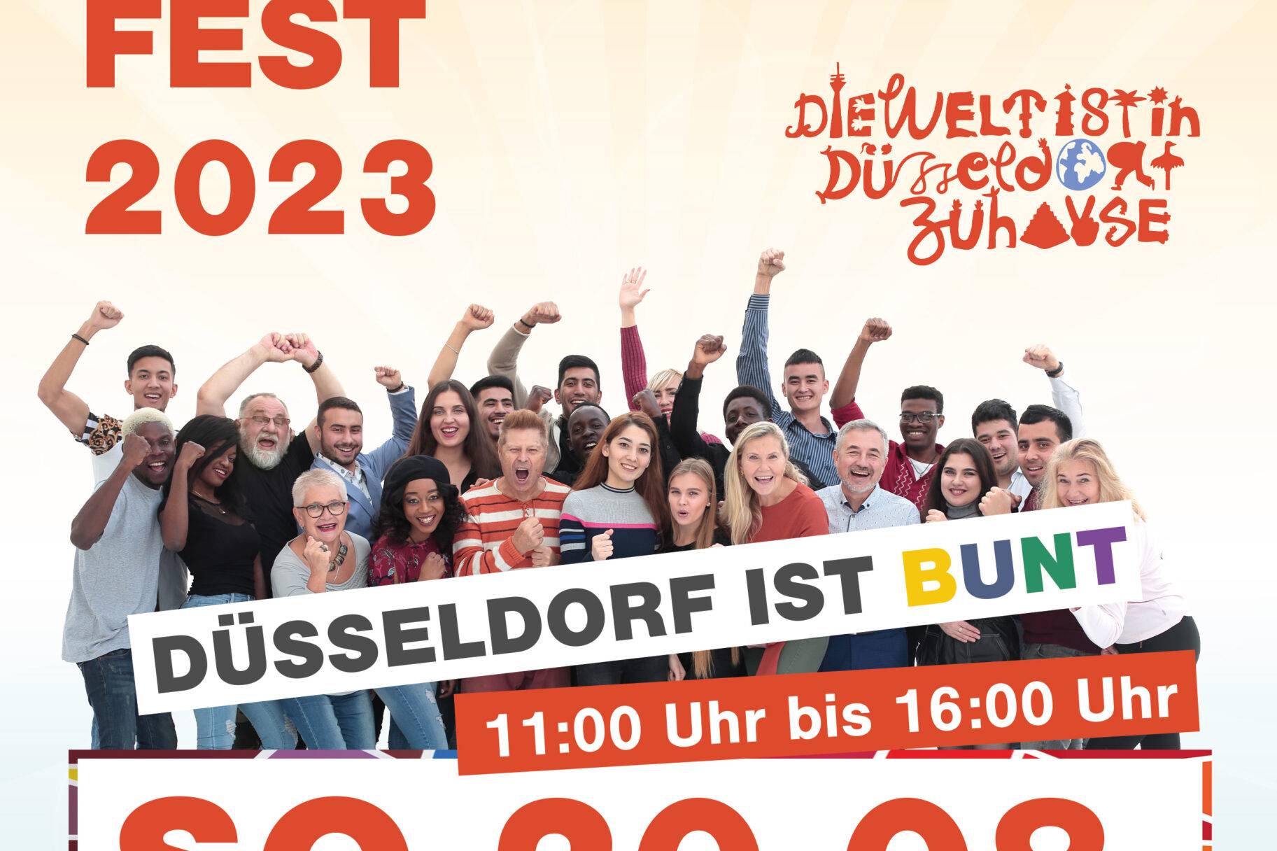 Plakat für das Sommerfest 2023 von Haus der Kulturen e. V.